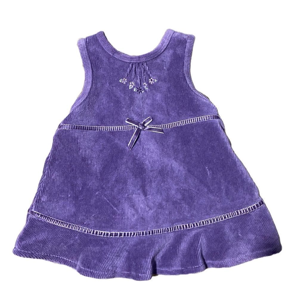 Infant Girls Purple Velvet Dress